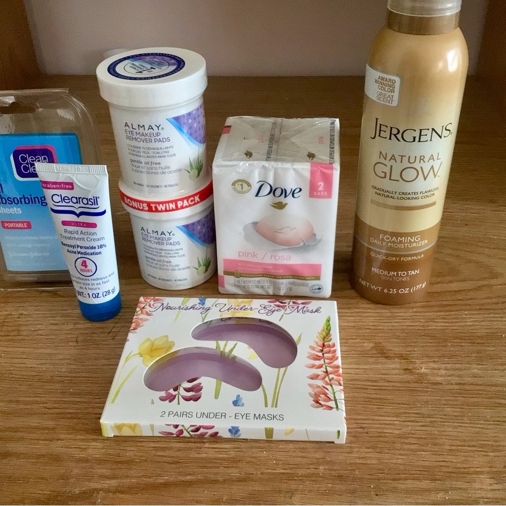 Skincare and Beauty Set Including Almay, Dove, Jergens, Clearasil and More!
